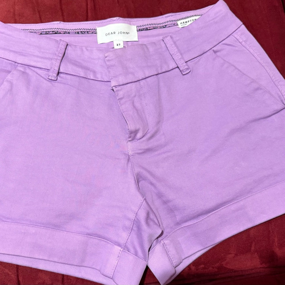 Dear John Women's Lavender High Waist Shorts